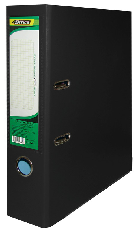 Папка-реєстратор 4OFFICE (4-246-04), А4, 70 мм., чорна